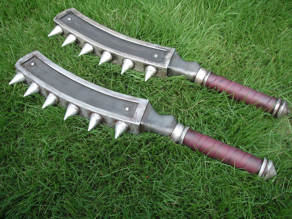 Metal club with spikes Metal club with spikes